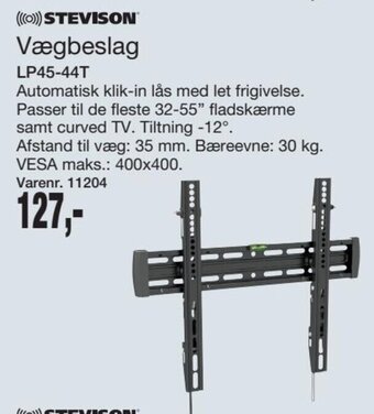 Harald Nyborg Stevison Vægbeslag tilbud