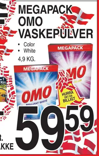 ABC Lavpris Megapack omo vaskepulver tilbud
