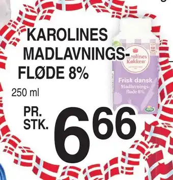 ABC Lavpris Karolines madlavnings- fløde 8% tilbud