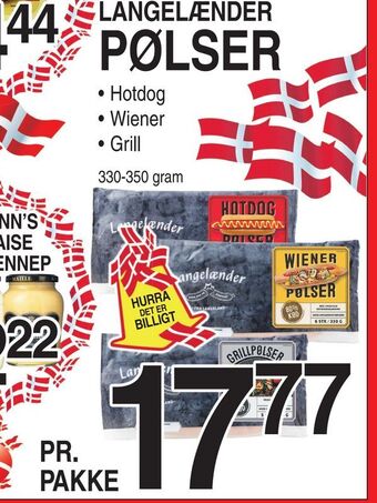 ABC Lavpris Langelænder pølser tilbud