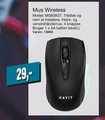 Harald Nyborg Mus Wireless tilbud