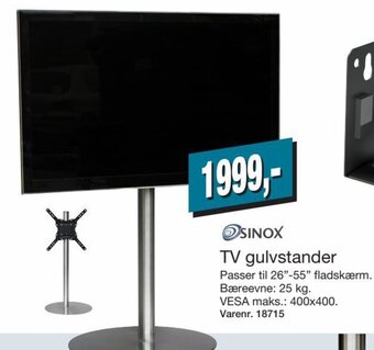 Harald Nyborg TV Gulvstander tilbud