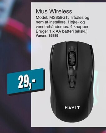 Harald Nyborg Mus Wireless tilbud