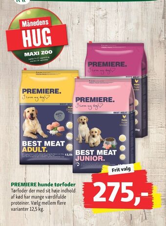 Maxi Zoo Premiere hundefoder tilbud