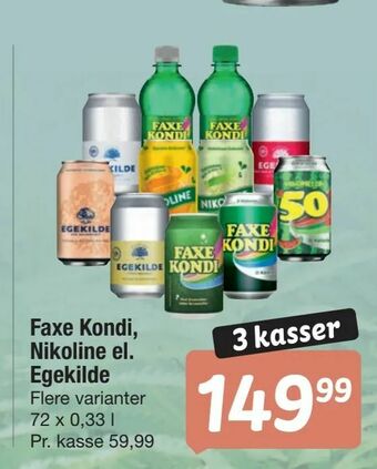 Fakta Tyskland Faxe Kondi, Nikoline el. Egekilde tilbud