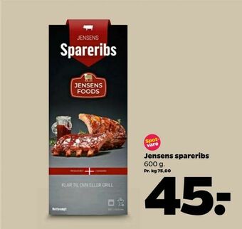 Netto Jensens spareribs tilbud
