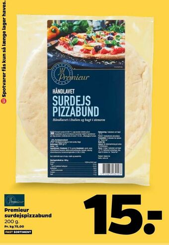 Netto Premieur surdejspizzabund tilbud