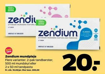 Netto Zendium mundpleje tilbud