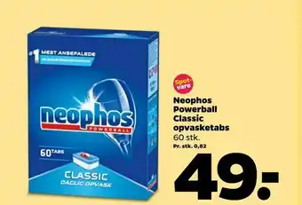 Netto Neophos Powerball Classic opvasketabs tilbud