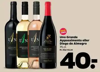 Netto Uno Grande Appassimento eller Diego de Almegro tilbud