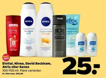 Elvital, Nivea, David Beckham, Atrix eller Sanex