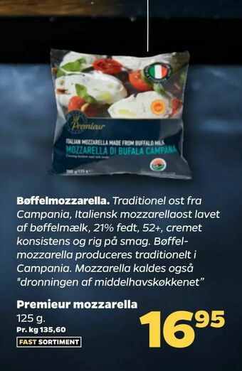 Netto Premieur mozzarella tilbud