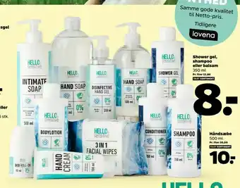 Netto Shower gel, shampoo eller balsam tilbud