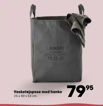 Vasketøjspose med hanke