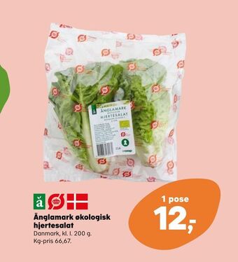 Kvickly Änglamark økologisk hjertesalat tilbud
