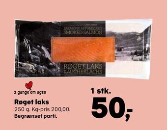 Kvickly Røget laks tilbud