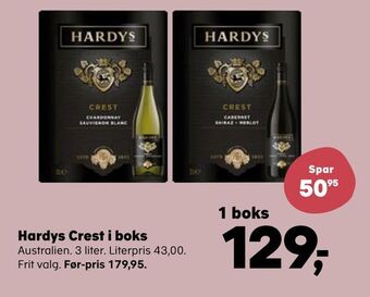 Kvickly Hardys crest i boks tilbud