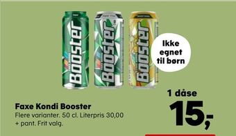 Kvickly Faxe kondi booster tilbud