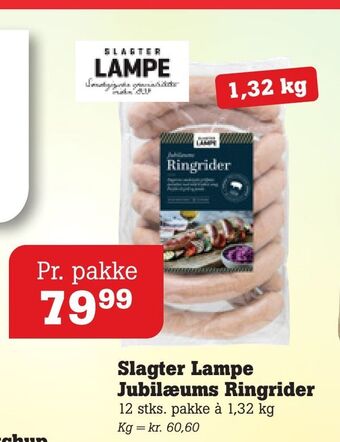 Poetzsch Padborg Slagter lampe jubilæums ringrider tilbud