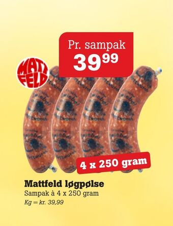 Poetzsch Padborg Mattfeld løgpølse tilbud