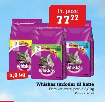Poetzsch Padborg Whiskas tørfoder til katte tilbud