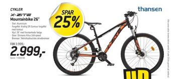 Thansen Mountainbike 26" tilbud