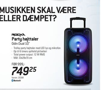 Thansen Party højttaler tilbud