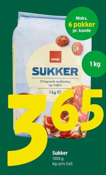Coop 365 Coop sukker tilbud