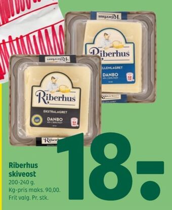 Coop 365 Riberhus skiveost danbo ekstralagret tilbud
