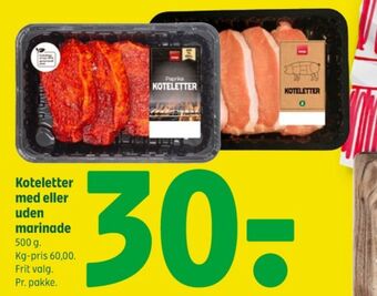 Coop 365 Coop grisekoteletter tilbud