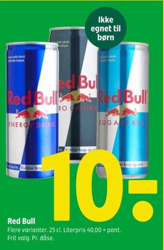 Coop 365 Red bull energidrik tilbud