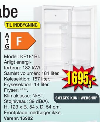 Harald Nyborg Wasco køle/fryseskab tilbud