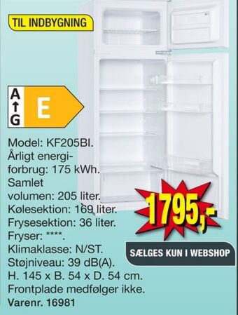 Harald Nyborg Wasco køle/fryseskab tilbud