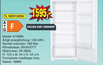 Harald Nyborg Wasco køleskab tilbud