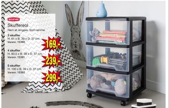 Harald Nyborg Curver skuffereol tilbud