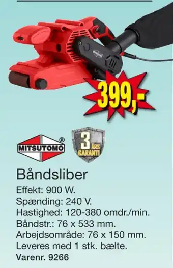Harald Nyborg Mitsutomo båndsliber tilbud