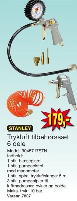 Harald Nyborg Stanley trykluftsæt tilbud