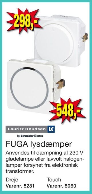 Harald Nyborg Fuga lysdæmper tilbud