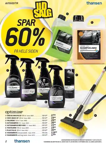 Thansen Spar 60% på hele siden tilbud