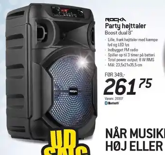 Thansen Party højttaler boost dual 8" tilbud