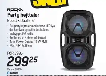 Thansen Party højttaler boost x dual 6,5" tilbud
