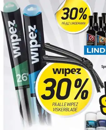 Thansen Spar 30% på alle wipez viskerblade tilbud