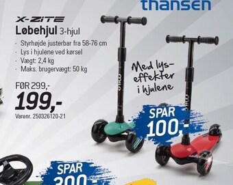 Thansen Løbehjul tilbud