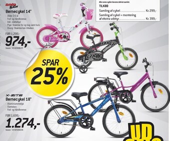 Thansen Børnecykel 14'' el. 18'' tilbud