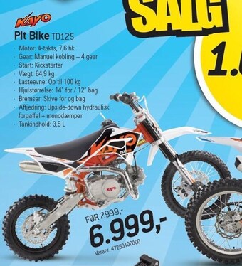 Thansen Pit bike tilbud