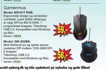Harald Nyborg Gamermus tilbud