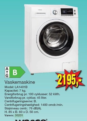 Harald Nyborg Vaskemaskine tilbud