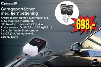 Harald Nyborg Garageportåbner med fjernbetjening tilbud