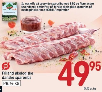 REMA 1000 Friland økologiske danske spareribs tilbud