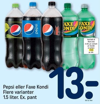 REMA 1000 Pepsi el. faxe kondi tilbud